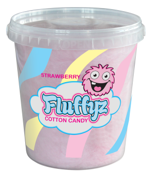 Sockervadd FLUFFYZ Jordgubb 50g/6