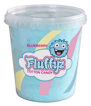 Outlet - Sockervadd Fluffyz Blåbär 50 g