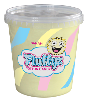 Sockervadd Fluffyz Banan 50g/6
