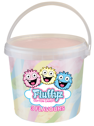 Sockervadd FLUFFYZ 3- smak 200g /12 st per krt