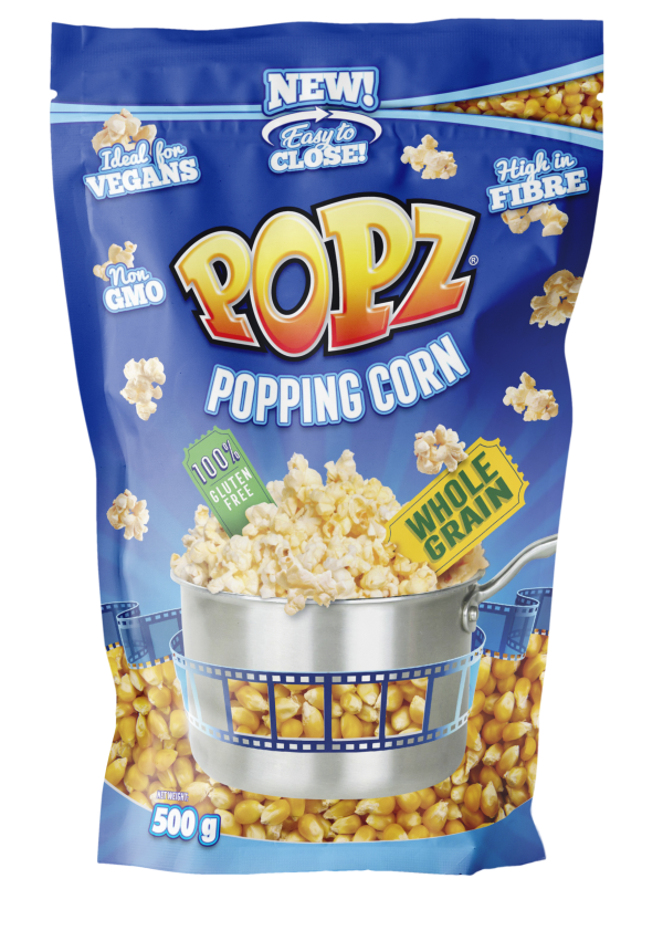 Popz Majs 500gr x 12 zip-påsar